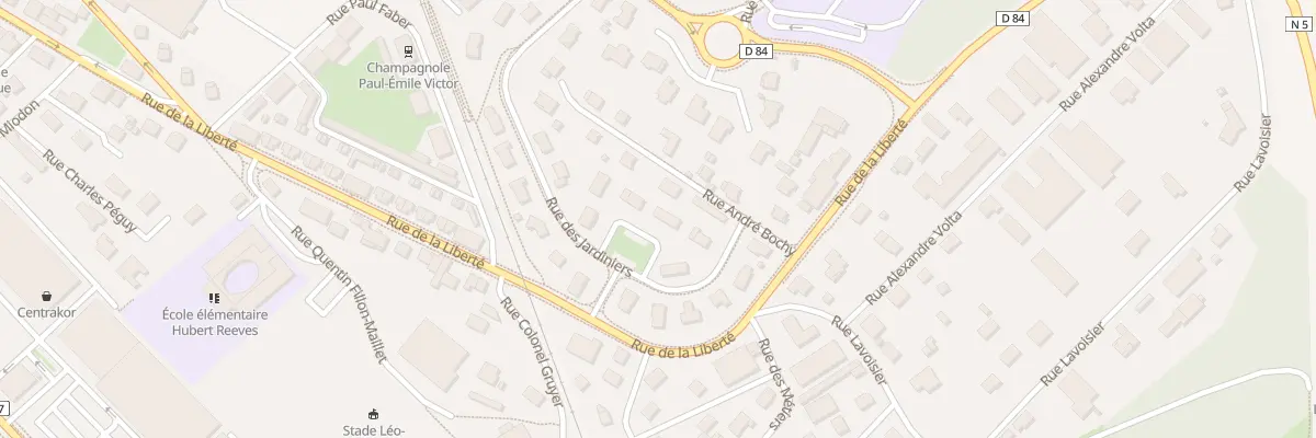 Plan du 107 Rue des Jardiniers à Champagnole