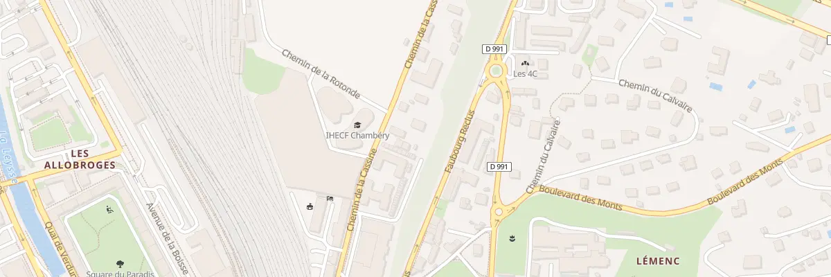 Plan du 470 Che de la Cassine à Chambéry