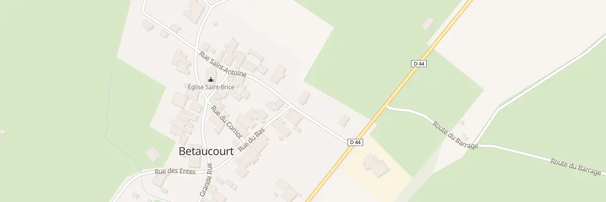 Plan du 6 Rue Saint Antoine à Betaucourt