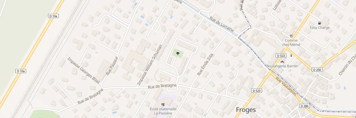 Plan du 2 Pl des Glières à Froges