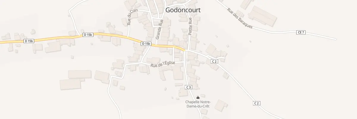 Plan du 90 Rue Haute à Godoncourt