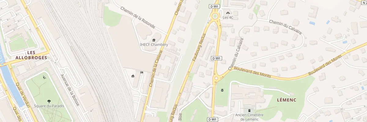 Plan du 292 Che de la Cassine à Chambéry
