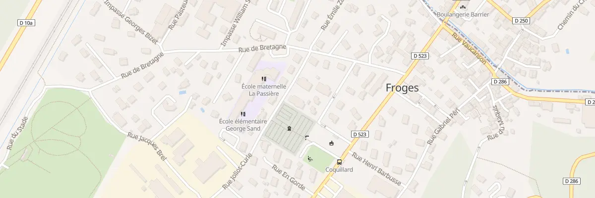 Plan du 2 Rue Jean Jaurès à Froges