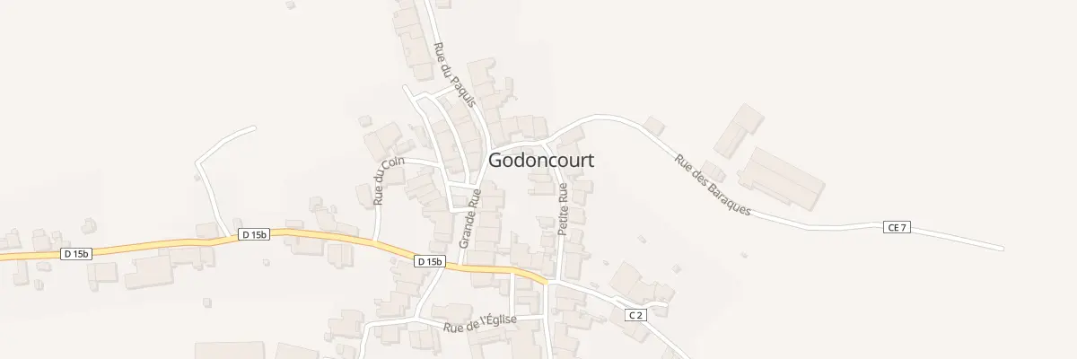 Plan du 89 Ptr Petite Rue à Godoncourt