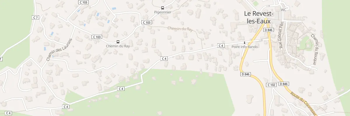 Plan du 230 Av de Lattre de Tassigny au Revest-les-Eaux