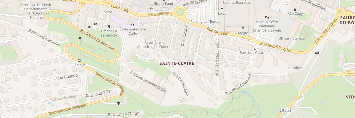 Plan du 104 Rue Dacquin à Chambéry