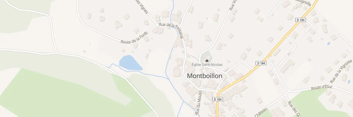 Plan du 11 Rue de la Fontaine à Montboillon