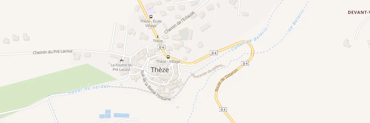 Plan du 5077 Le Village à Thèze