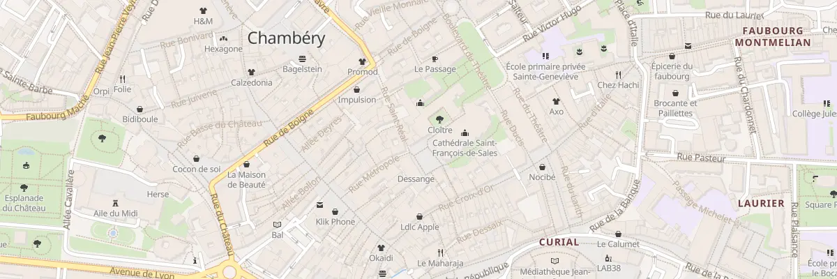 Plan du 15 Pl Metropole à Chambéry