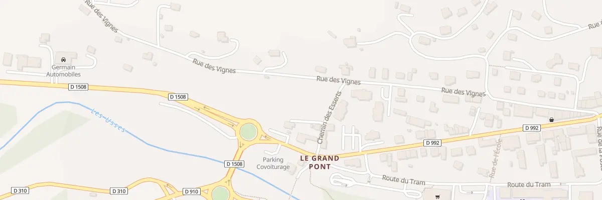 Plan du 72 Rue du Grand Pont Ouest à Frangy