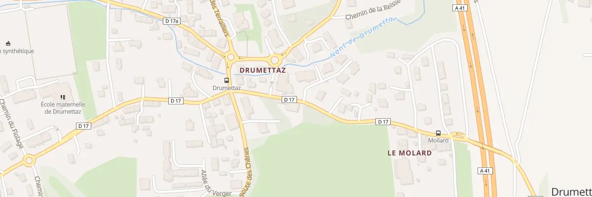 Plan du 30 Pas du Pont à Drumettaz-Clarafond