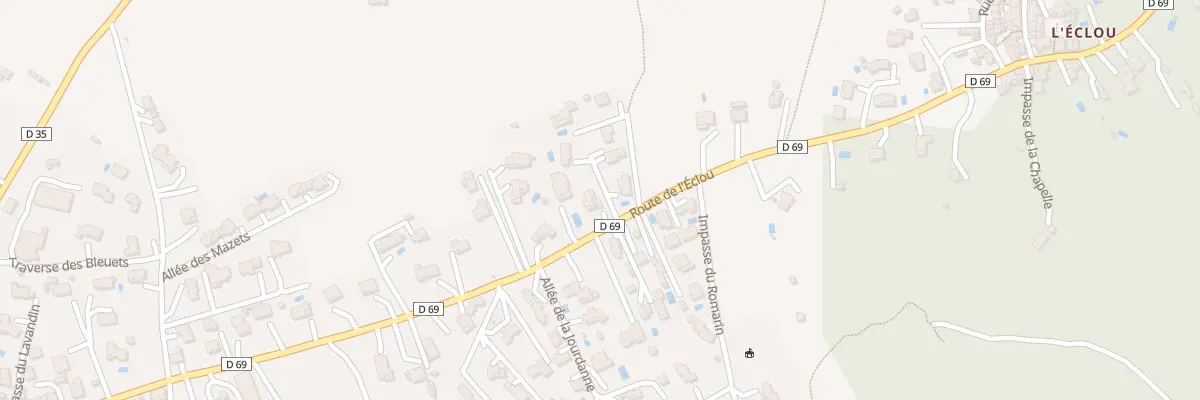 Plan du 395 Rte de l’Eclou à Saint-Julien