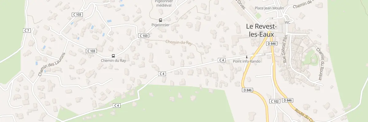 Plan du 209A Av de Lattre de Tassigny au Revest-les-Eaux