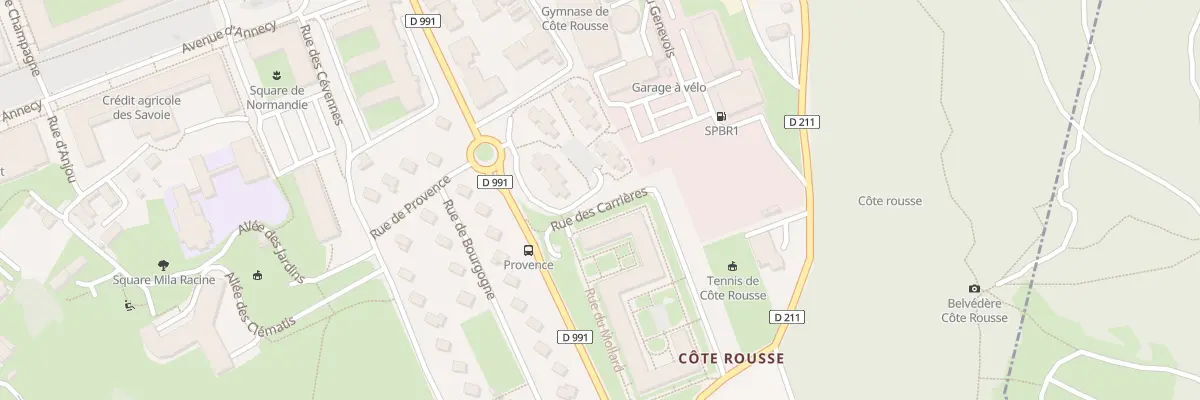 Plan du 85 Rue du Mollard à Chambéry
