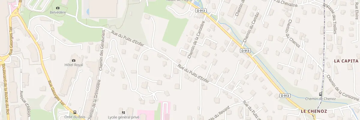 Plan du 63 Rue du Puits d’Enfer à Aix-les-Bains