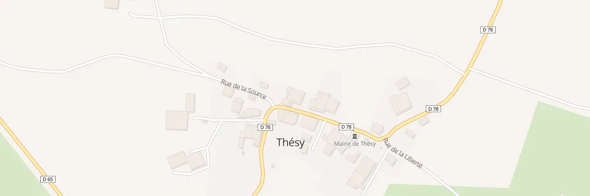Plan du 8 Rue de la Mairie à Thésy