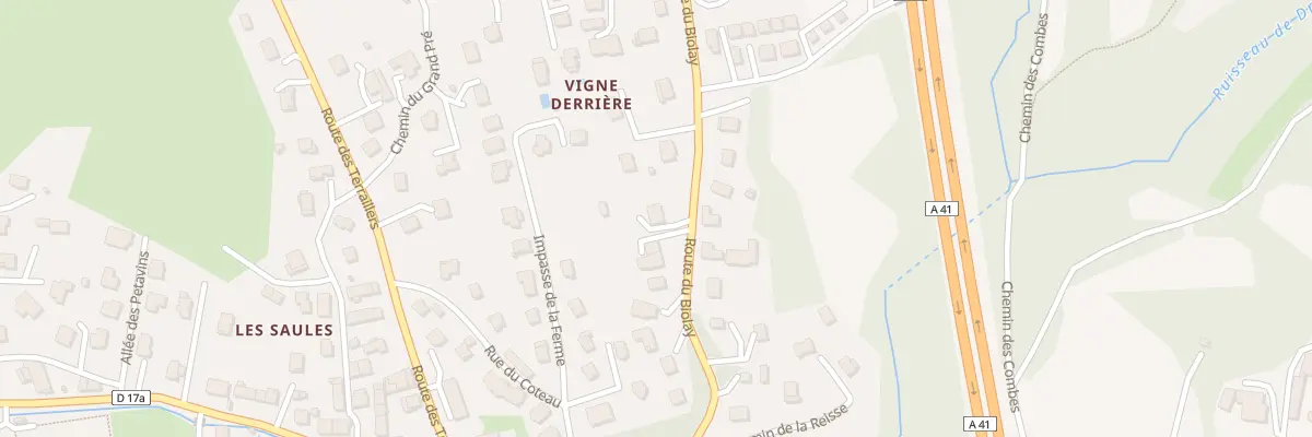 Plan du 383 Rte du Biolay à Drumettaz-Clarafond