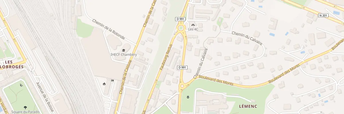 Plan du 604 Fg Reclus à Chambéry