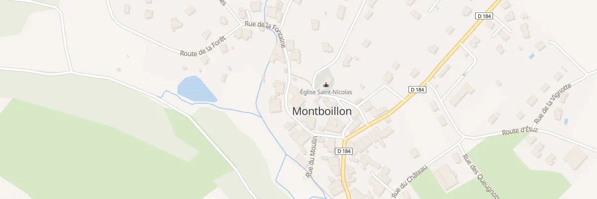 Plan du 8 Rue de la Fontaine à Montboillon