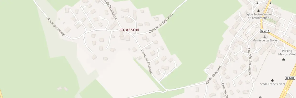 Plan du 286 Rte de Roasson à La Biolle
