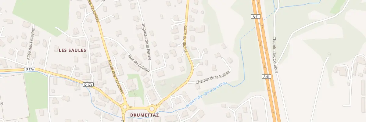 Plan du 5253F Vigne Derriere à Drumettaz-Clarafond