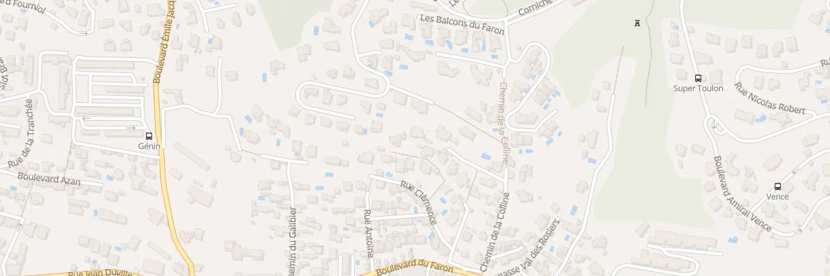 Plan du 137 Che de la Colline à Toulon