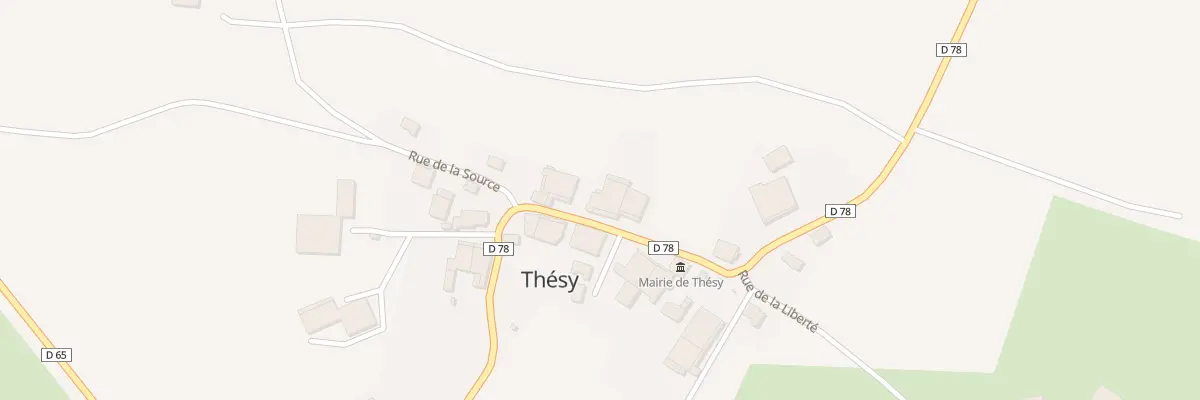 Plan du 6 Rue de la Mairie à Thésy