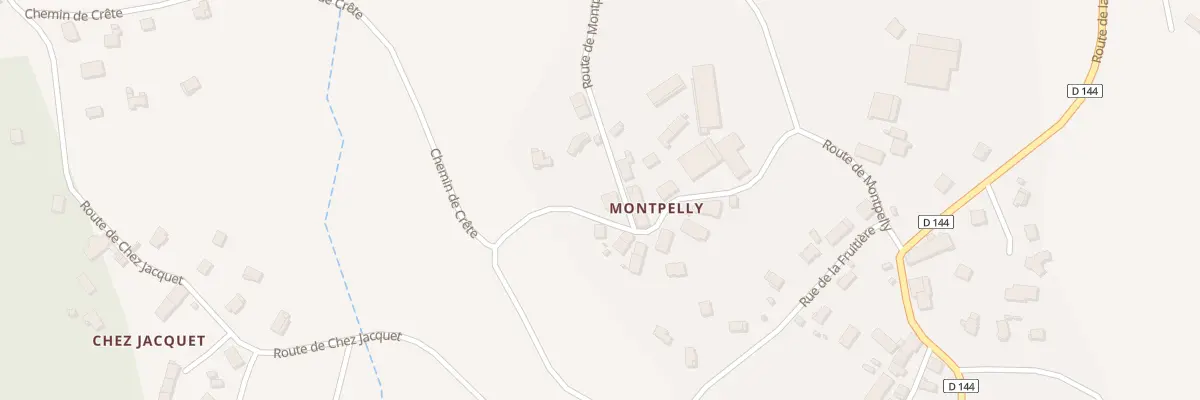 Plan du 301 Rte de Montpelly à Versonnex