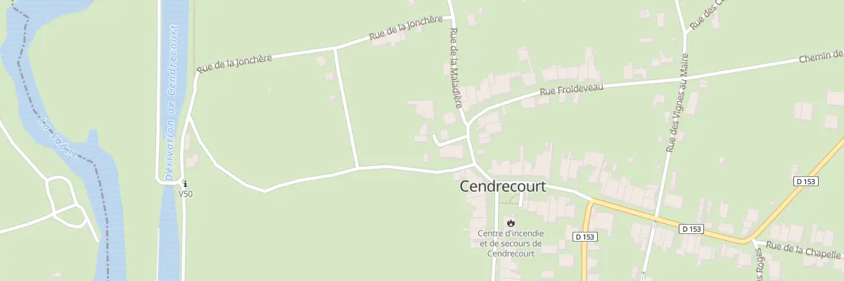 Plan du 1 Imp de l’Eglise à Cendrecourt