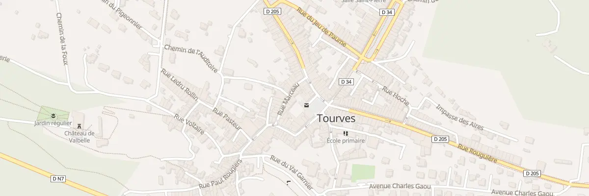 Plan du 9 Rue Marceau à Tourves