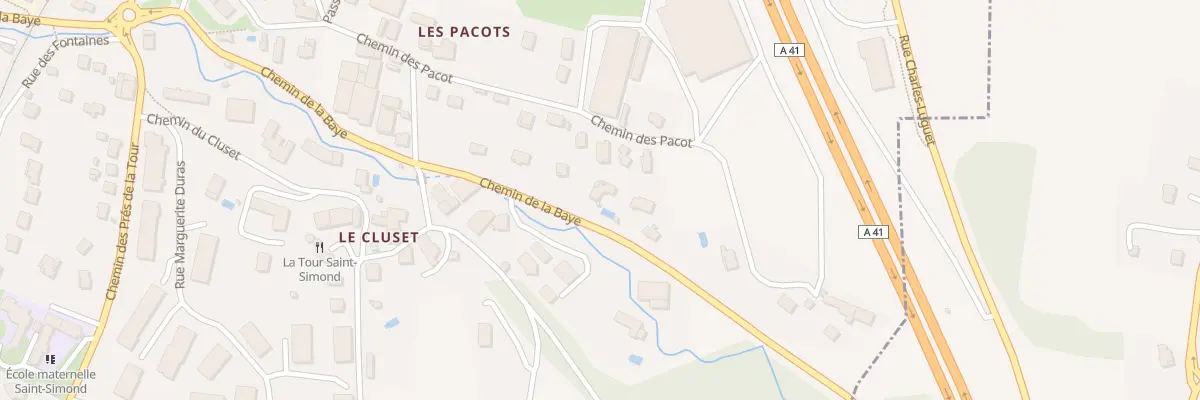 Plan du 977 Che de la Baye à Aix-les-Bains