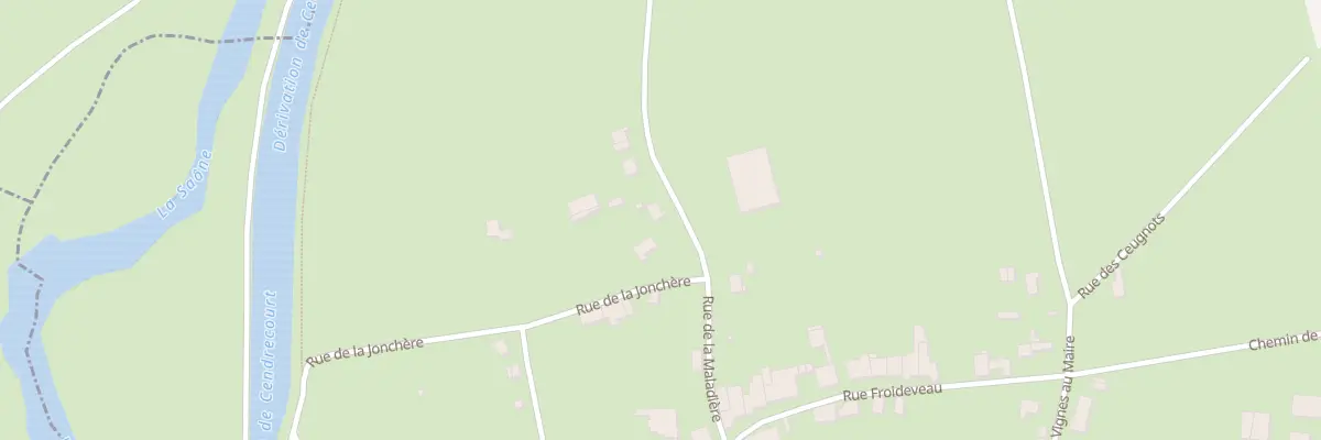 Plan du 3 Rue de la Maladiere à Cendrecourt