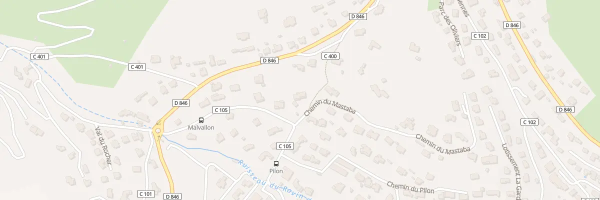 Plan du 9001 Che des Ecoliers au Revest-les-Eaux