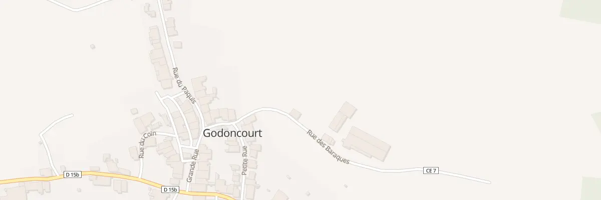 Plan du 95 Rue des Baraques à Godoncourt