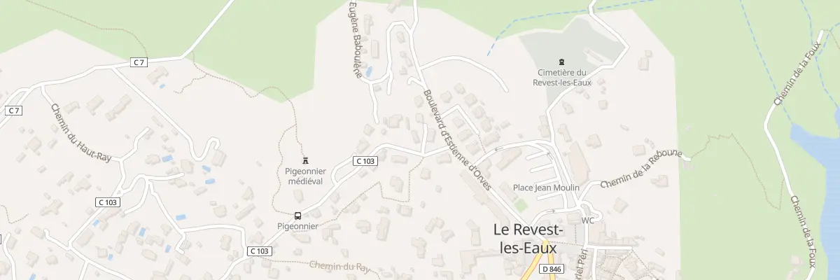 Plan du 47 Che des Chateaux d’Eau au Revest-les-Eaux