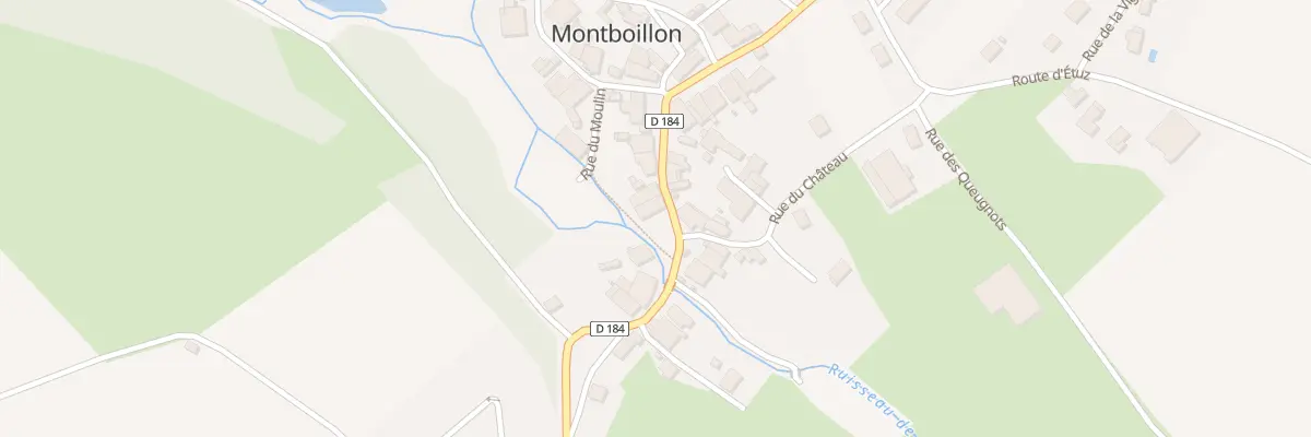 Plan du 8 Rte de Gezier à Montboillon