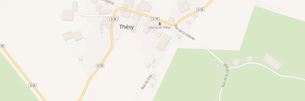 Plan du 4 Rue du Clos à Thésy