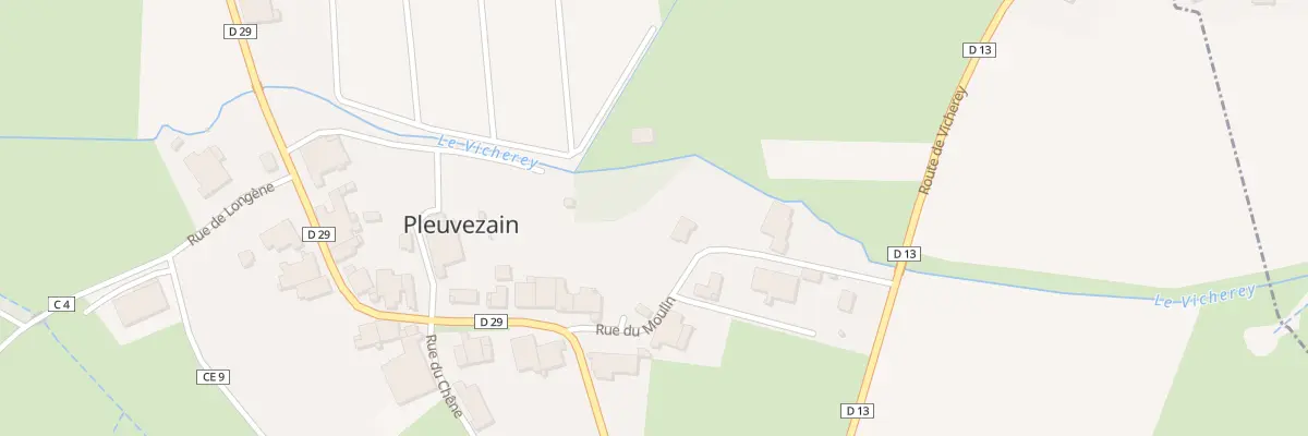 Plan du 7 Rue du Moulin à Pleuvezain