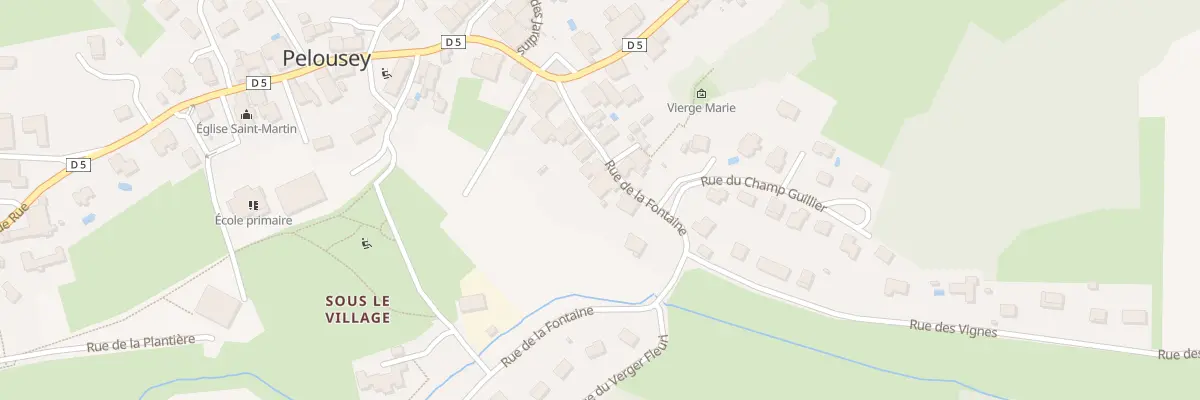 Plan du 8 Rue de la Fontaine à Pelousey