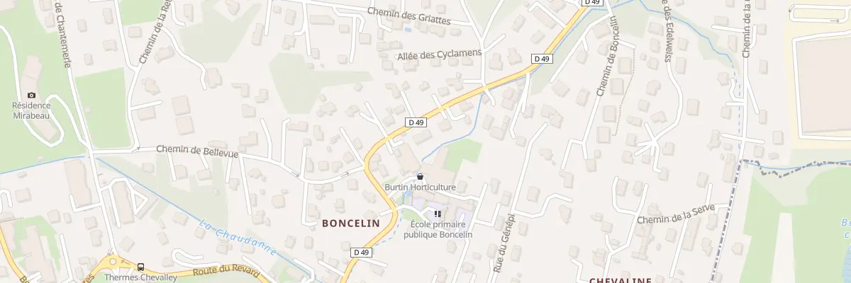 Plan du 22 Rte de Pugny à Aix-les-Bains