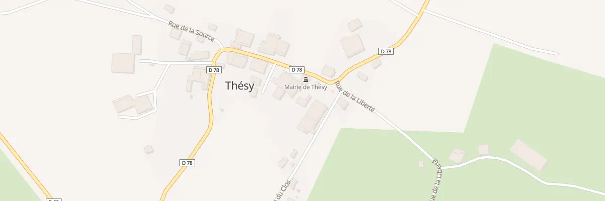 Plan du 1 Rue de la Mairie à Thésy