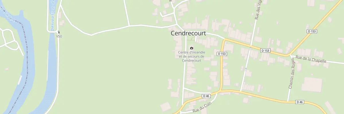 Plan du 8 Rue du Chateau à Cendrecourt