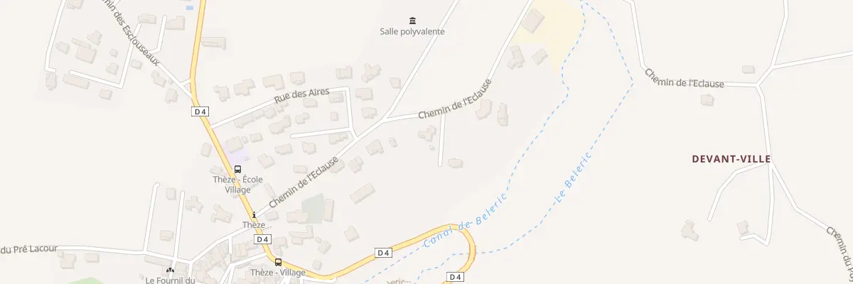 Plan du 7020 L’Eclause à Thèze