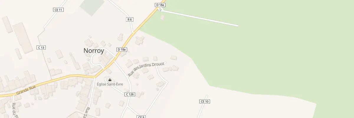 Plan du 9 Rue des Jardins Drouot à Norroy
