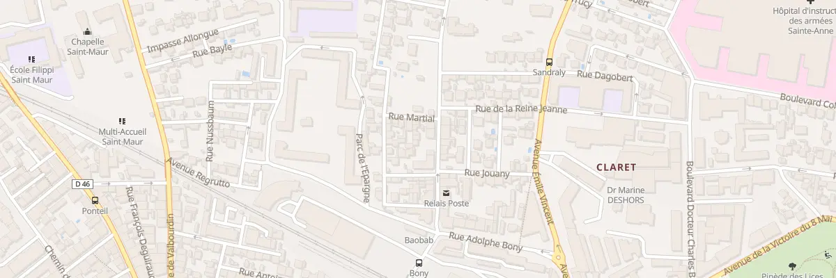 Plan du 9009 Rue Martial à Toulon