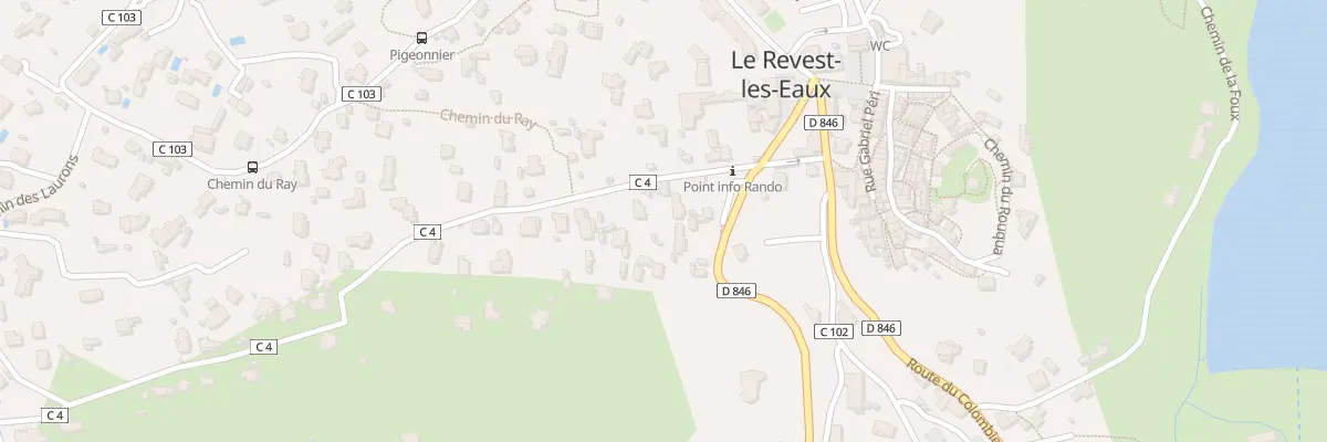 Plan du 92 Av de Lattre de Tassigny au Revest-les-Eaux