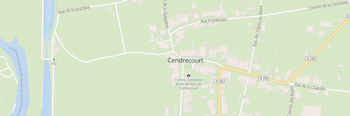 Plan du 2 Rue du Jardiney à Cendrecourt