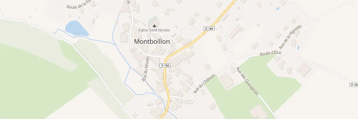 Plan du 4 Rte de Bonnevent à Montboillon