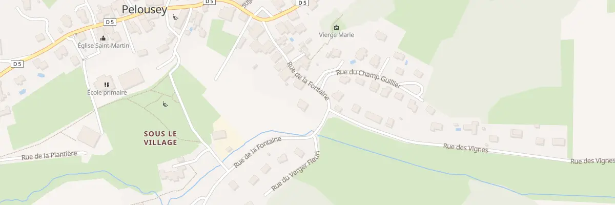 Plan du 12 Rue de la Fontaine à Pelousey