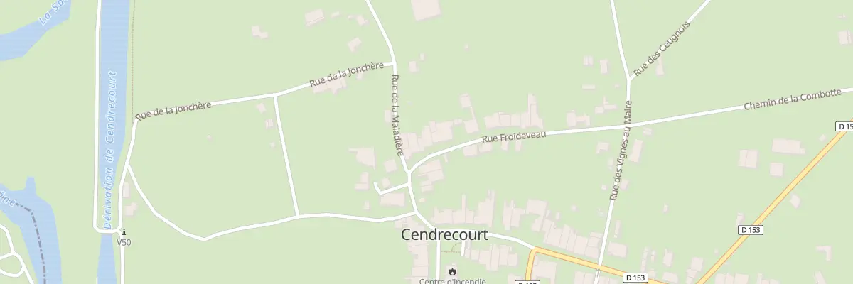 Plan du 3 Rue de Froideveau à Cendrecourt